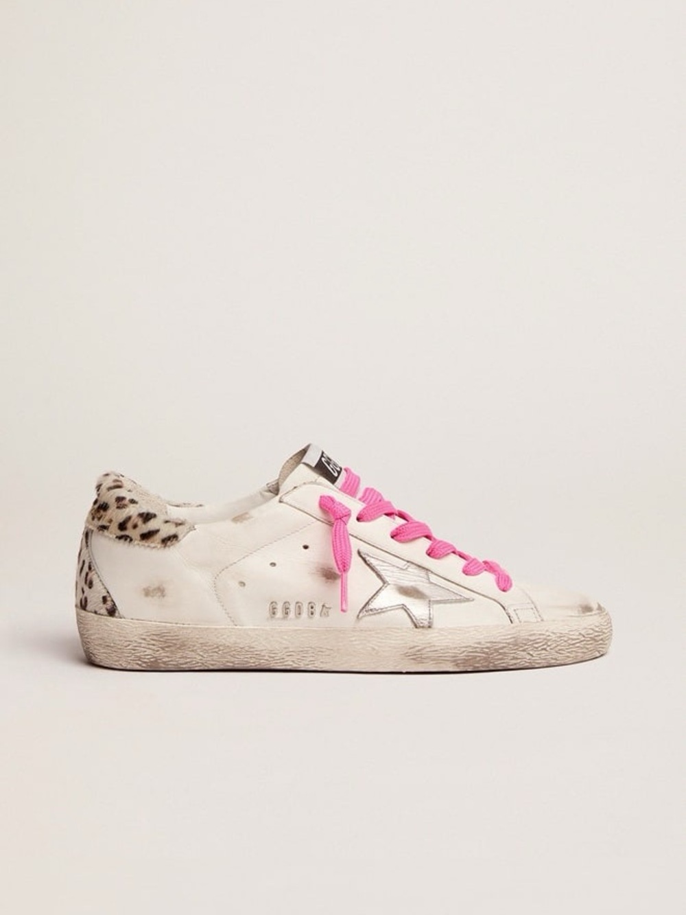 Super Star Classic Pink Laces Leopard Heel - Picture 2 of 12